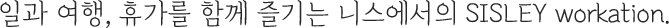 일과 여행, 휴가를 함께 즐기는 니스에서의 SISLEY Workation