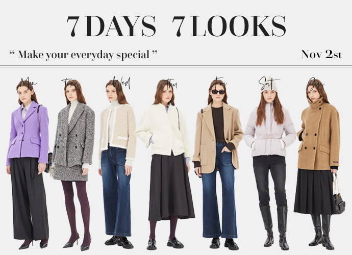 [시슬리] 7DAYS 7LOOKS_Nov 2st